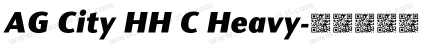 AG City HH C Heavy字体转换